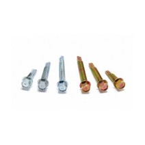 스틸하우스용 육각 양날피스 스크류볼트 황색 1봉 인테리어시공 화이버보드용, 14x25mm 500pcs