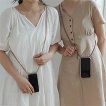 갓샵 핸드폰 목걸이 줄 스트랩 케이스 6color, 갤럭시노트10/블랙
