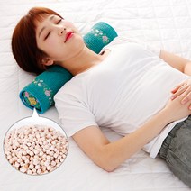 [에코숲라이프] 2중커버 경추 목베개, 레드, 1개