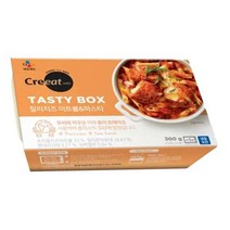 CJ 크레잇 테이스티박스 칠리치즈 미트볼&파스타 300g 여름음식 냉면 우동 스파게티 밀키트 브런치 밀면 어묵우동 텐동 야끼소바 메밀소바, 8개