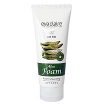 evaclaire 알로에베라 딥 모이스처 클렌징 폼 클렌저, 1개, 180ml