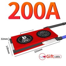 BMS 활성 밸런스 NTC 케이블 18650 리튬 이온 배터리 팩 4S 7S 24V 10S 13S 48V LiFePO4 8S 16S 15A To 250A, 01 Lifepo4 4S 12V, 17 200A common port NTC
