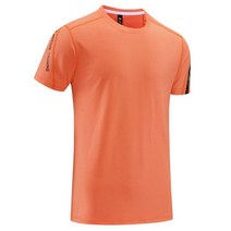 마라톤 싱글렛 스포츠 러닝 티셔츠 남성 아웃도어 빠른 건조 액티브 피트니스 반팔 트레이닝 헬스장 조깅 티, XXL, orange