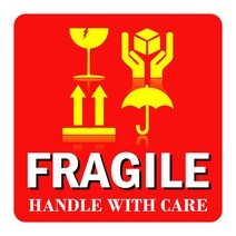 파손 취급 주의 스티커 영문 영어 소형 중형 대형 크기선택 500매 1천매 배송 운반 배달 주의 표시 라벨 스티커 시링 실링 fragile sticker, ▶hsEnT (정사각), ▶1천개-12x12cm