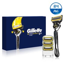 질레트 프로쉴드 옐로우 면도기1개(면도날포함)+면도날3입 팩