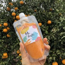 푸푸 오렌지스무디 바나나 당근 레몬 오렌지 요거트스무디 건강주스 야채즙 아침과일 농축액, 200ml