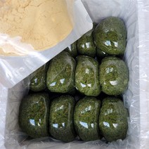무염 무당 현미 쑥인절미 2KG (20조각), 콩고물 포함