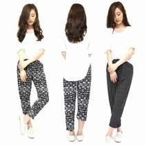 기타 아이스 쿨팬츠 시원한여름바지 스판고무줄바지 9부