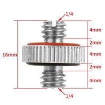 Feichao Metal Screw Adapter Bolt 1/43939 Thread to 1/4 or 3/8 inch Tripod Converter for Camera Cage, 04 D