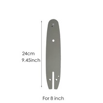 소형전기톱 무선 충전식 전기톱4/6/8 인치 전기 체인 톱 가이드 교체 미니 스틸 정원 전동 공구 부품, [10] 8inch guide