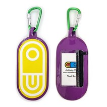 에어블라스터 AIRPILL LOGO 에나멜 시즌권케이스 Purple / Yellow