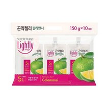청정원 달달구리 라이틀리 곤약젤리 깔라만시 간편식 쫀득쫀득 야식 150g 10개입 어른 회사간식, 3세트