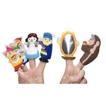 손가락 인형 백설공주 이야기 캐릭터 인형극 오감 촉감 놀이 구연동화 아기 유아 역할놀이