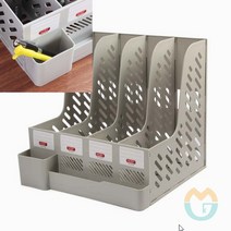 위아리턴 영오피스 4칸 파일박스(그레이) 서류꽂이 서류정리함 화일꽂이