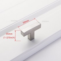 블랙 캐비닛 손잡이 사각형 가구 하드웨어 스테인레스 스틸 주방 문 찬장 옷장 서랍 당김, 11 S50mm