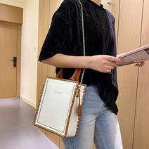 DIY 손바느질 가죽가방 키트(스퀘어백) (화이트), 1개