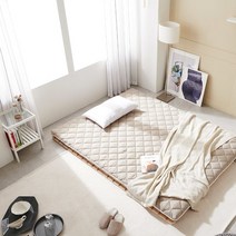 [리빙디자인연구소] [LDlab] 어메이징 빨아쓰는 9존 매트리스 토퍼 Q, 색상:베이지, 상세 설명 참조