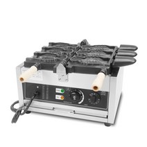 업소용 카페 와플기계 크로플메이커 오픈 입 스크림 붕어빵 물고기 모양 콘, 110v, 우리를