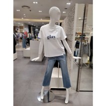 [AK PLAZA] [g-cut] 글리터 레터링 롤업 티셔츠 (7253240107)