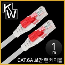 KW CAT.6A STP 기가비트 보안 랜 케이블 1m