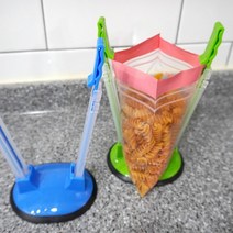 지퍼백 홀더 벌리개 (블루)