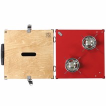 아이캠퍼 아이옥스 올인원아웃도어키친시스템 캠핑테이블 2인용, 레드