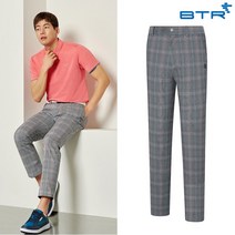 [BTR] 비티알 BTR 골프 남성 여름 체크패턴 바지(남) BQP9812M