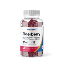 뉴트리코스트 엘더베리 젤리 30회분 1병 1서빙 90mg 15회분 Elderberry Gummies [90 MG] [30 SERV]