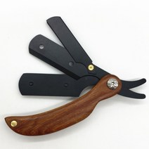 나무 클래식 면도기 일자 우드 원목 수동 날면도기 독일 나무손잡이 바버샵 면도 이발소 수제 고급 남성용 네추럴 선물 전문가용