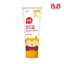 비앤비 베이비치약 겔형(딸기향) 60g(4개월-4세) 유아치약, 60g, 4개
