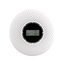 탐지기 일산화탄소 경보기 연기 2 in 1 LCD 디스플레이 및 콤보 감지기 배터리 작동 CO 알람 LED 라이트 깜박임 소리 경고, 01 01