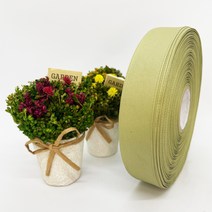 포장 리본 끈 제이제이리본 골직리본15mm 20mm 25mm 60컬러 (길이 45M ) 공단리본, 51카키