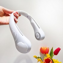 캐치리빙 USB 휴대용 경량 넥밴드 선풍기 AIR1 화이트, DS_Air1