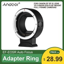 ef-eosr 자동 초점 카메라 렌즈 어댑터 링 교체 canon ef ef-s 렌즈 to canon eos r rf 마운트 풀 프레임 비디오 카메라