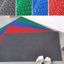 눈비 물기 이물질제거 논슬립 현관조립 배수매트 내구성 건물입구 추천 편의점 가성비, 레드