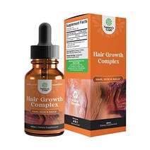 Collagen Biotin Drops for Hair Growth Liquid Women and Men with 10000mcg High Bioavailability Marine
