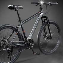 MTB 산악자전거 24인치 8단변속 디스크브레이크 성인자전거 남녀 출퇴근용 대학생용, 옐로우
