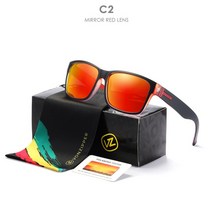 100%고글VZ-von지퍼 편광 선글라스 남성용 스퀘어 프레임 엘모어 스타일 안경 UV400 스포츠 낚시 하이, 03 C2