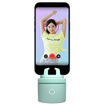 Pivo Pod Lite 그린 - 자동 추적 스마트폰용 스탠드 - 얼굴 & 몸 인식 - 댄스 선물 사진 및 동영상 촬영 라이브 전송 화상 통화 소형 경량 - AndroidiOS에 대응 14인치 나사 삼각대 대응