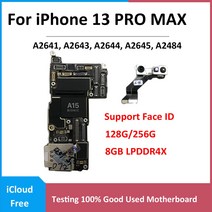 아이폰 13 Pro max 마더보드 페이스 ID 128GB 256GB 카메라 잠금 해제 로직 보드 메인보드 지원 IOS 업데, [01] 128G WITH FACE ID
