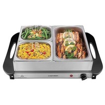 Chefman 전기워머 차핑디쉬 트레이 케이터링 파티, Buffet - 14 x 14