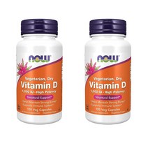Now Foods 나우푸드 비타민 D 1000IU 120캡슐 2팩