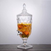 음료 디스펜서 아트웨어 글라스 쥬스 디스팬서 냉수포트 가정용 내열유리 냉장고 물병 워터저그, 2L, B