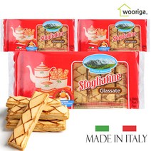 우리가스토리 이탈리아 스폴리아띠네 글라사떼 200gx3봉 누네띠네 대용량과자, 3개, 200g