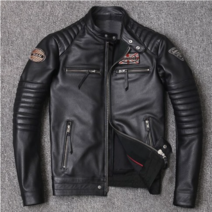 할리데이비슨 자켓 바이크 방수 라이딩 겨울 기능성 바람막이 남성용 오토바이 정품 가죽 스타일 바이커 슬림 소가죽 봄 코트 남성용, 5-어두운 회색
