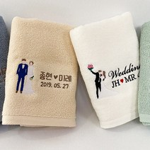 결혼 웨딩 송월타월 소프트 수건답례품, 60장, 라벤더핑크