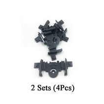 바퀴 업그레이드 원격 제어 부품 모터 적합 10254 기차 빌딩 블록 세트 Diy 전원 장난감, [07] 4Pcs Soft Rail