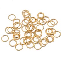 5-500 개/몫 3-20mm 금속 단일 루프 오픈 점프 링 & 분할 링 커넥터 DIY 보석 만들기 재료 용품, 14mm 100pcs, 05 KC Gold
