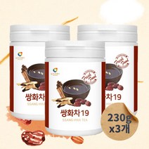 쌍화차 농축 분말 가루 쌍화차 19 3묶음 선물 쌍화정 한방쌍화탕 전통 보양차 쌍화차 건강한맛 영양밸런스 쌍화차 재료 국산 한약재 작약 천궁 당귀 황기 생강 대추 인진쑥 어성초, 230g, 1, 690g