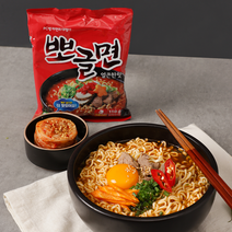 [1박스] PC방 라면의 대명사 뽀글면 얼큰한 맛 48개입 한강라면 즉석라면, 48개